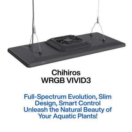 Chihiros Aquatic Studio WRGB Vivid3 60-90 cm (180 W) Schwarz - DE Version – Aquarium-Beleuchtung für das Aquarium bei AquascapingForLife
