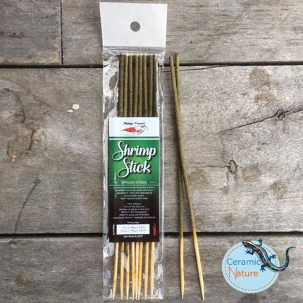 CeramicNature Shrimp Stick Spinat Lolly (10 Stück) – Fischfutter für das Aquarium bei AquascapingForLife