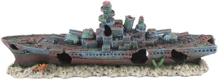 Aquatlantis Zerstörer Schiff klein – Ornamente und sonstige Dekoration für das Aquarium bei AquascapingForLife