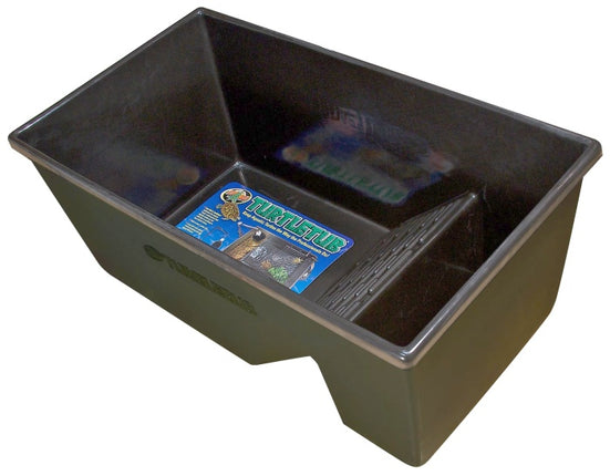 Turtle Tub Schildkrötenwanne schwarz (99 x 53 x 40 cm) – Zubehör Terraristik (Heizsysteme/Deko/Sonstiges) für das Aquarium bei AquascapingForLife