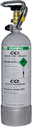 Dennerle CO2 Mehrweg-Flasche grau (2000 g) – CO2-Zubehör für das Aquarium bei AquascapingForLife
