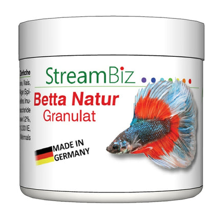 StreamBiz Betta Natur Granulat (40 g) – Fischfutter für das Aquarium bei AquascapingForLife
