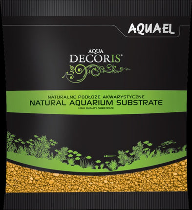 Aquael AQUA DECORIS Kies gelb 2 - 3 mm (1 kg) – Bodengrund für das Aquarium bei AquascapingForLife
