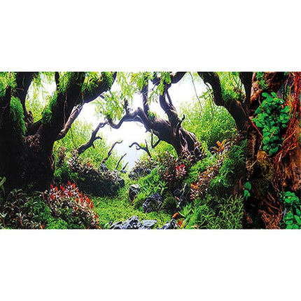 Hobby (Dohse) Fotorückwand Green/Wooden – Rückwände & Poster für das Aquarium bei AquascapingForLife