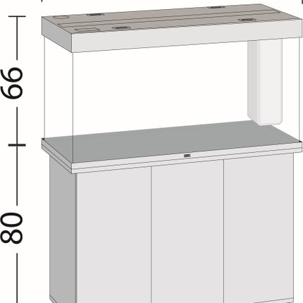 Juwel Aquarium Rio LED SBX Kombination – Ansicht 45