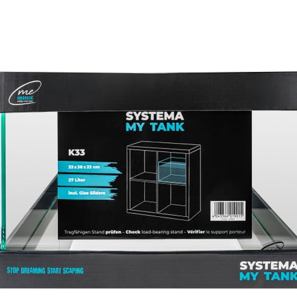 Me My Tank Systema K33 27L (33x38x22 cm) incl. Slider 5mm – Aquarien für das Aquarium bei AquascapingForLife