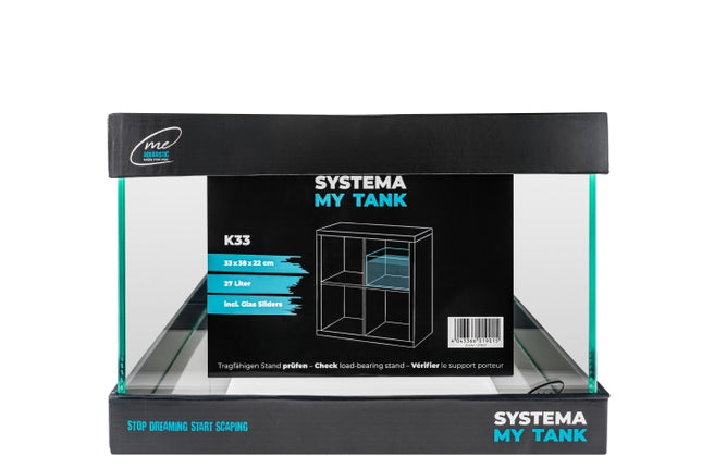 Me My Tank Systema K33 27L (33x38x22 cm) incl. Slider 5mm – Aquarien für das Aquarium bei AquascapingForLife