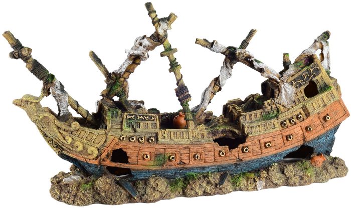 Aquatlantis versunkenes Schiff groß – Ornamente und sonstige Dekoration für das Aquarium bei AquascapingForLife