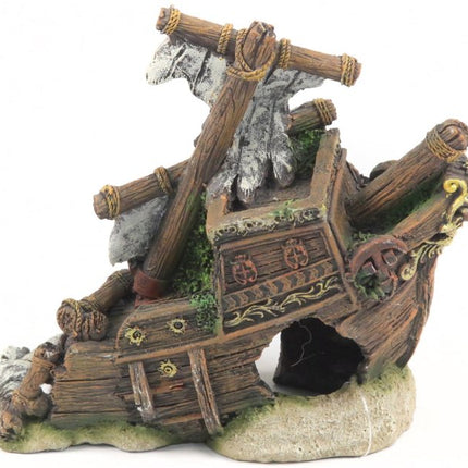 Aquatlantis halbes Boot – Ornamente und sonstige Dekoration für das Aquarium bei AquascapingForLife