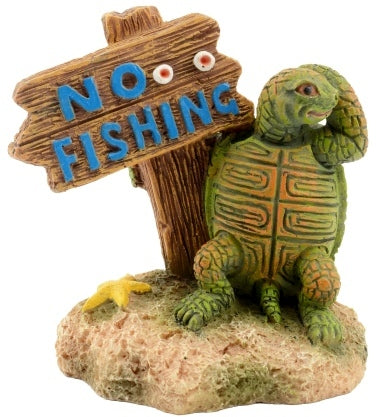 Aquatlantis Schildkröte No Fishing – Ornamente und sonstige Dekoration für das Aquarium bei AquascapingForLife