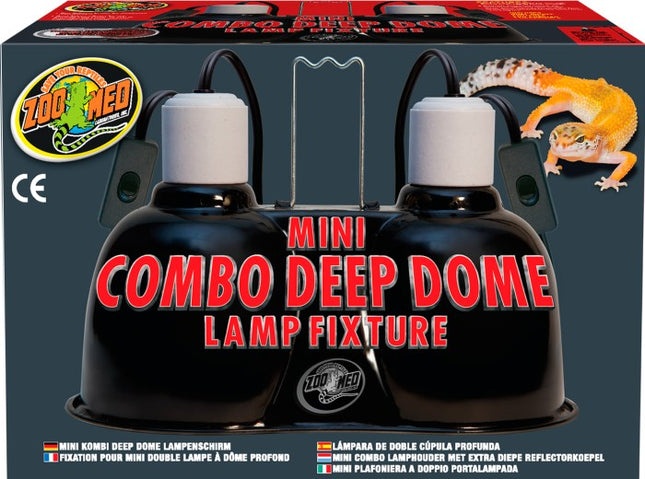 Mini Combo Deep Dome Lampenfassung (2 x max. 100 W) – Aquarium-Beleuchtung für das Aquarium bei AquascapingForLife