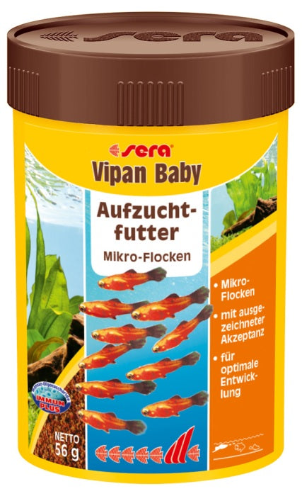 Sera Vipan Baby Nature 100 ml (56 g) – Fischfutter für das Aquarium bei AquascapingForLife