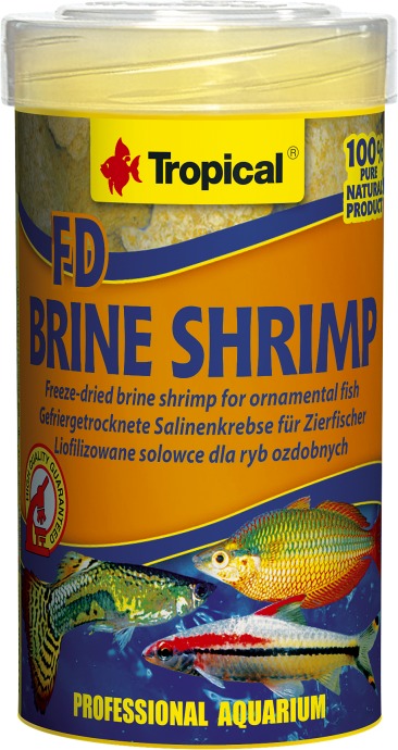 Tropical FD Brine Shrimp (100 ml) – Fischfutter für das Aquarium bei AquascapingForLife