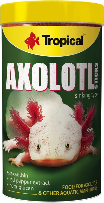 Tropical Axolotl Sticks (250 ml) – Fischfutter für das Aquarium bei AquascapingForLife