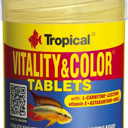 Tropical Vitality Color Tablets (50 ml) – Fischfutter für das Aquarium bei AquascapingForLife