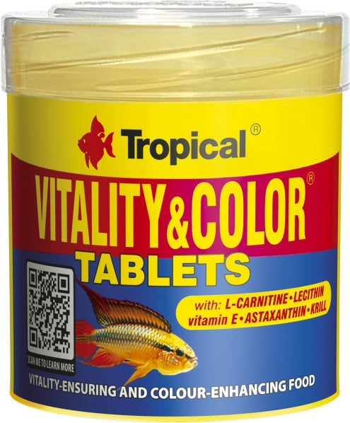 Tropical Vitality Color Tablets (50 ml) – Fischfutter für das Aquarium bei AquascapingForLife