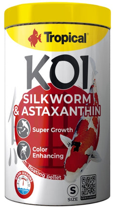 Tropical Koi Silkworm & Astaxanthin Pellets – Fischfutter für das Aquarium bei AquascapingForLife
