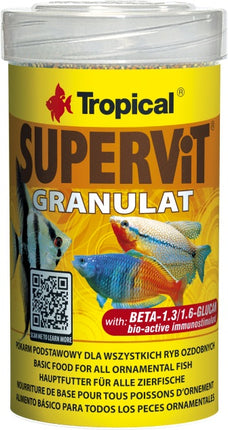 Tropical Supervit Granulat – Fischfutter für das Aquarium bei AquascapingForLife
