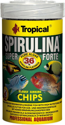 Tropical Spirulina 36% Chips (100 ml) – Fischfutter für das Aquarium bei AquascapingForLife