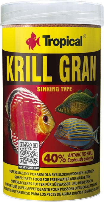 Tropical Krill Granulat (250 ml) – Fischfutter für das Aquarium bei AquascapingForLife