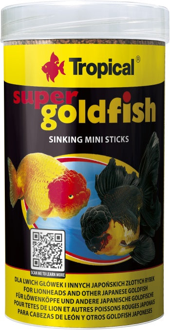 Tropical Super Goldfish Mini Sticks (250 ml) – Fischfutter für das Aquarium bei AquascapingForLife