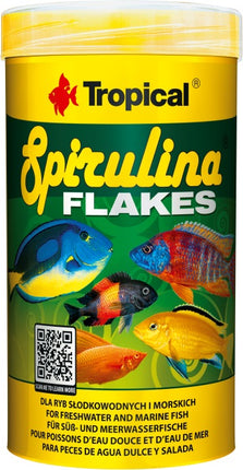 Tropical Spirulina Flakes – Fischfutter für das Aquarium bei AquascapingForLife