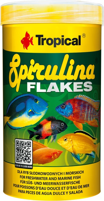 Tropical Spirulina Flakes – Fischfutter für das Aquarium bei AquascapingForLife