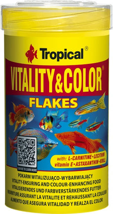 Tropical Vitality & Color Flakes – Fischfutter für das Aquarium bei AquascapingForLife