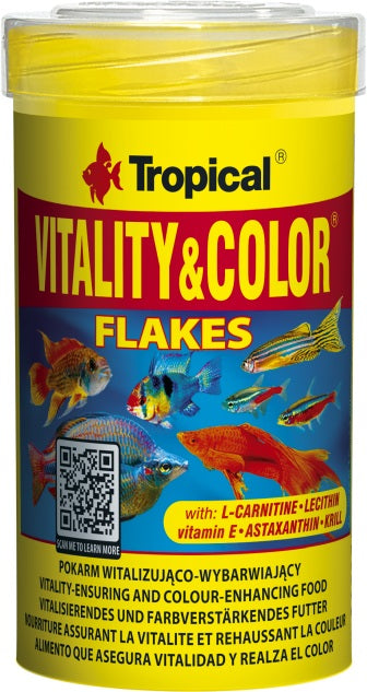 Tropical Vitality & Color Flakes – Fischfutter für das Aquarium bei AquascapingForLife