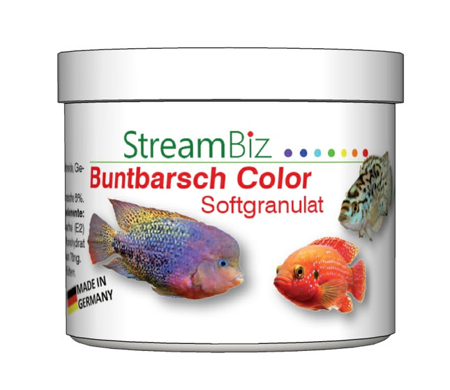 StreamBiz Buntbarsch Color Softgranulat – Fischfutter für das Aquarium bei AquascapingForLife