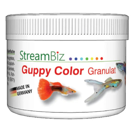 StreamBiz Guppy Granulat Color (40 g) – Fischfutter für das Aquarium bei AquascapingForLife