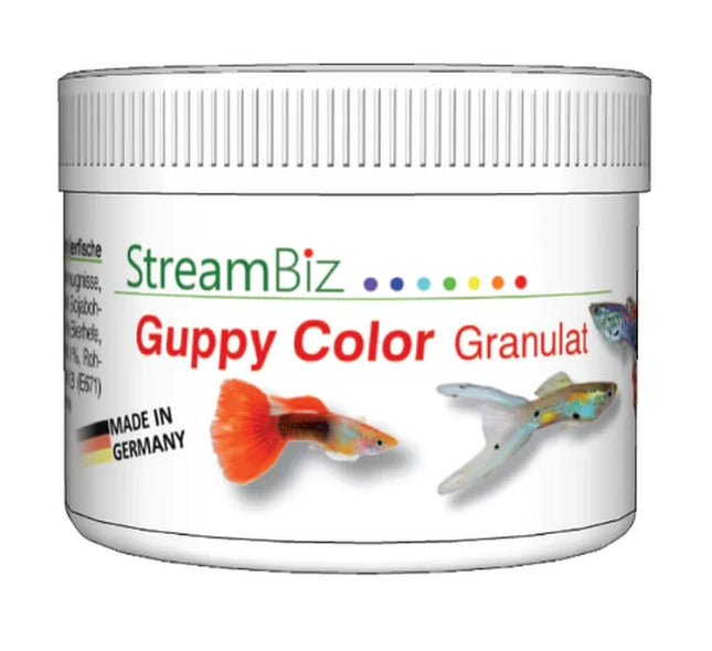 StreamBiz Guppy Granulat Color (40 g) – Fischfutter für das Aquarium bei AquascapingForLife