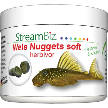 StreamBiz Wels Nuggets Soft Herbivor – Fischfutter für das Aquarium bei AquascapingForLife