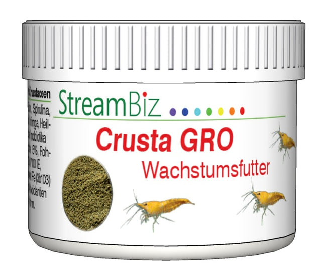 StreamBiz Crusta Gro Wachstumsfutter (40 g) – Fischfutter für das Aquarium bei AquascapingForLife