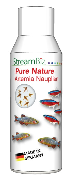 StreamBiz Pure Nature – Artemia Nauplien (100 ml) – Fischfutter für das Aquarium bei AquascapingForLife