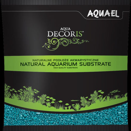 Aquael AQUA DECORIS Kies türkis 2 - 3 mm (1 kg) – Bodengrund für das Aquarium bei AquascapingForLife