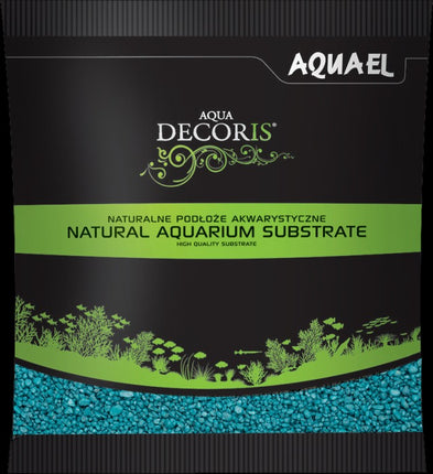 Aquael AQUA DECORIS Kies türkis 2 - 3 mm (1 kg) – Bodengrund für das Aquarium bei AquascapingForLife
