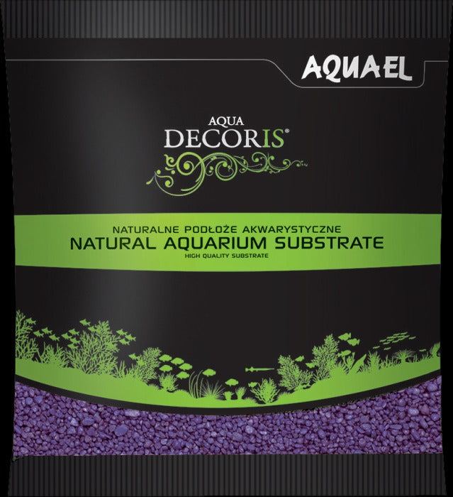 Aquael AQUA DECORIS Kies violett 2 - 3 mm (1 kg) – Bodengrund für das Aquarium bei AquascapingForLife