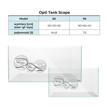 Aquael Opti Tank Scape 90 Aquarium (ohne Beleuchtung) – Ansicht 6