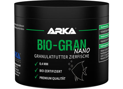 ARKA BIO GRAN NANO - Granulatfutter für Zierfische -  Granulatfutter Zierfische (Nano Futter)