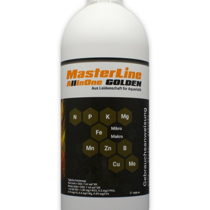 MasterLine All In One Golden – Wasserzusätze/Dünger/Medikamente für das Aquarium bei AquascapingForLife