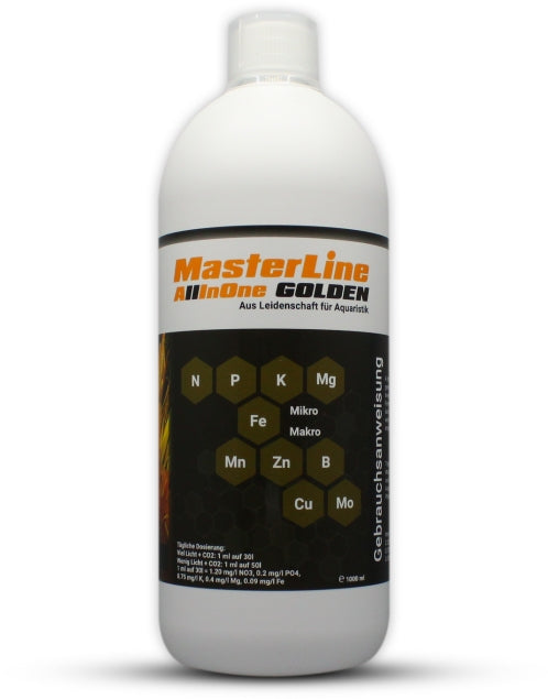 MasterLine All In One Golden – Wasserzusätze/Dünger/Medikamente für das Aquarium bei AquascapingForLife