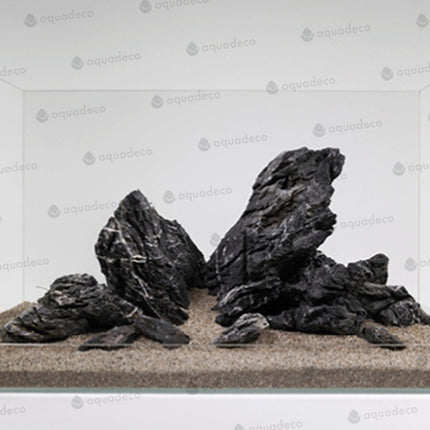 Aquadeco Mini-Landschaft premium dark S (0,8-1,2 kg) [P25] – Steine für das Aquarium bei AquascapingForLife