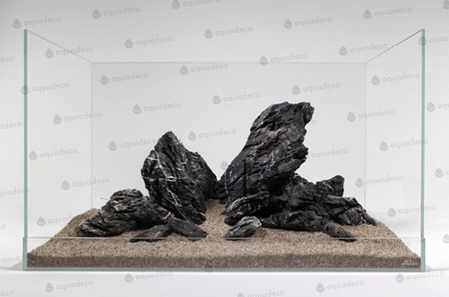 Aquadeco Mini-Landschaft premium dark S (0,8-1,2 kg) [P25] – Steine für das Aquarium bei AquascapingForLife