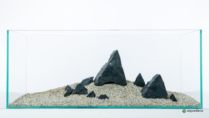 Aquadeco Schwarzer Felsen L (4,5-5,5 kg) [P5] – Aquarium-Deko für das Aquarium bei AquascapingForLife