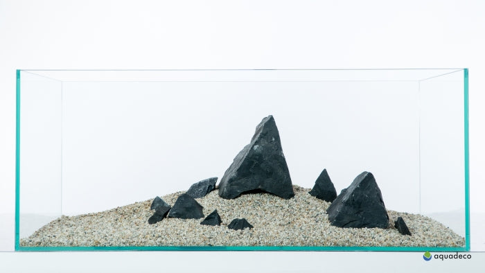 Aquadeco Schwarzer Felsen L (4,5-5,5 kg) [P5] – Aquarium-Deko für das Aquarium bei AquascapingForLife