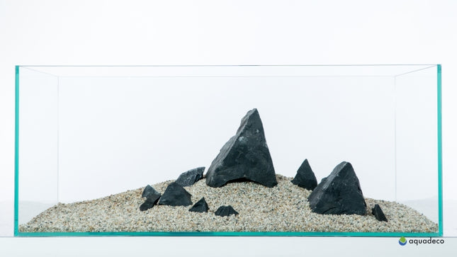 Aquadeco Schwarzer Felsen L (4,5-5,5 kg) [P5] – Aquarium-Deko für das Aquarium bei AquascapingForLife