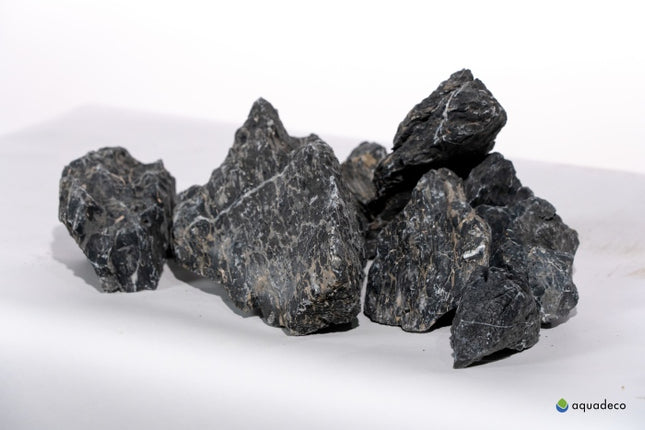 Aquadeco Landschaft Set black – Steine für das Aquarium bei AquascapingForLife