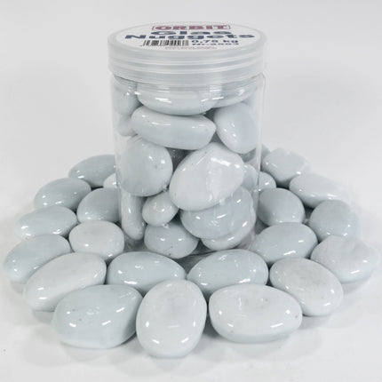 Orbit Glas-Nuggets weiss (30 x 15 mm) 0,75 kg Dose – Steine für das Aquarium bei AquascapingForLife