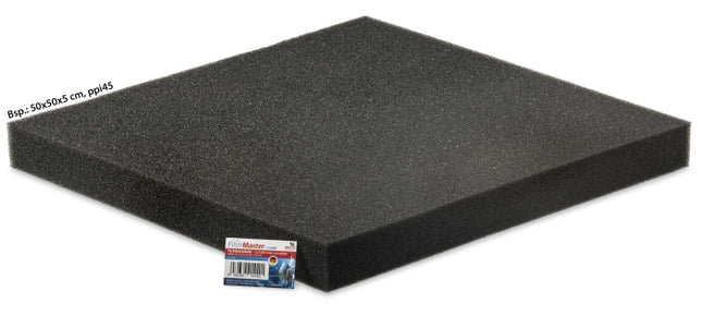 Papillon Filterschaum schwarz extrafein (50 x 50 x 10 cm, PPI45) – Filtermedium für das Aquarium bei AquascapingForLife
